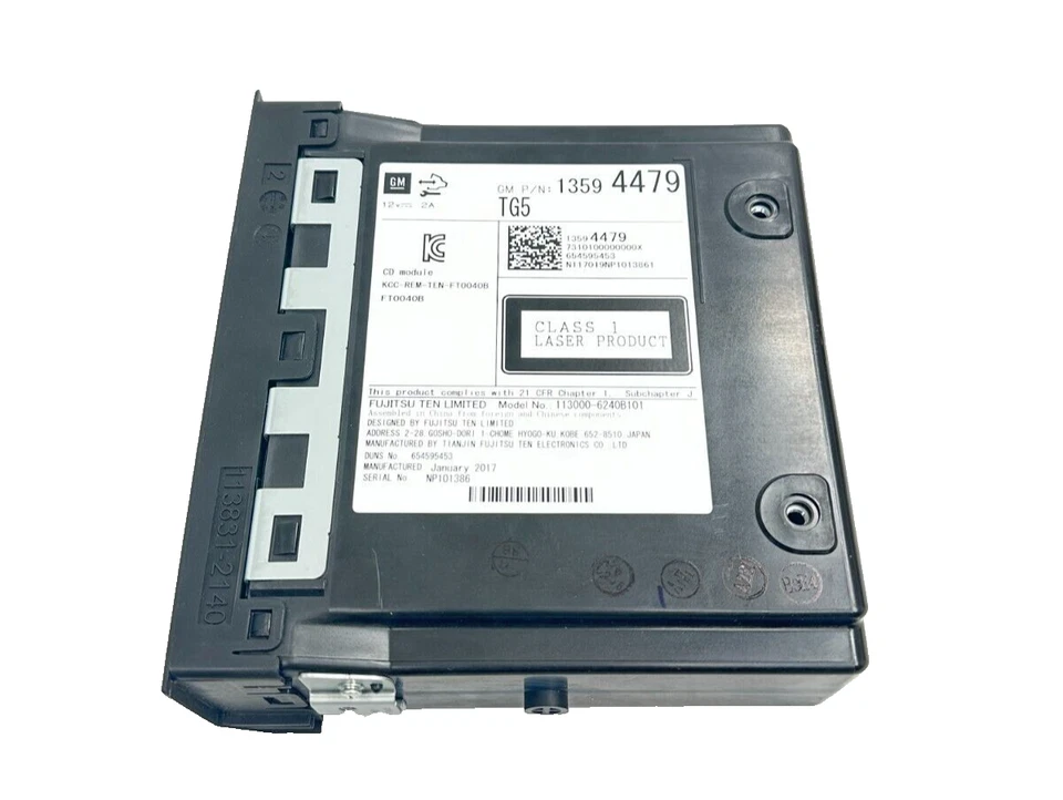 Genuine Single CD Player For 2015-2017 Cadillac ATS 2.0L 2.5L 3.6L 23208181 - Изображение 3 из 4