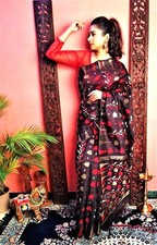 Graceful Summer Wear Dhakai Jamdani Soft Cotton Handloom Ethnic Indian Saree