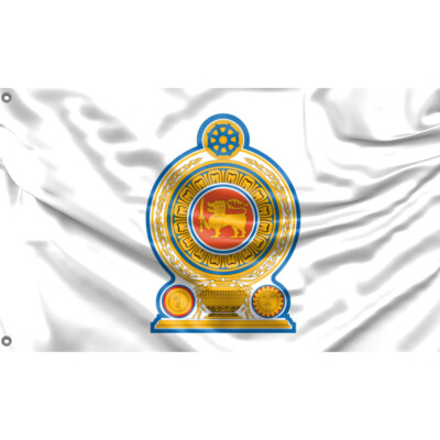 Sri Lanka National Emblem Flagge einzigartiges Design, 3x5 Fuß / 90x150 cm Größe, EU Made