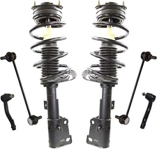 6pc Front Struts & Spring + Sway Bar Outer TieRod Kit for 2007 - 2010 Kia Optima