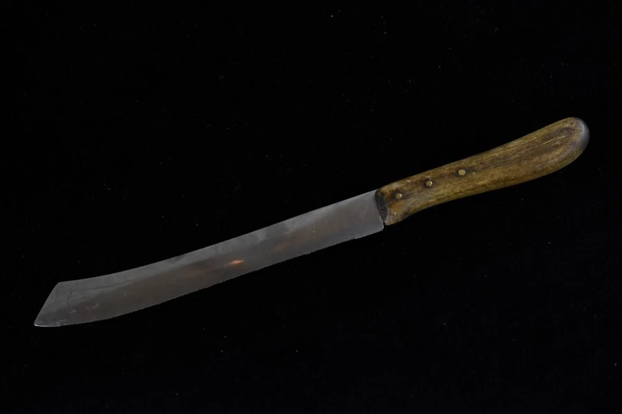 Vintage Old Solingen Kitchen Knife Serrated Blade