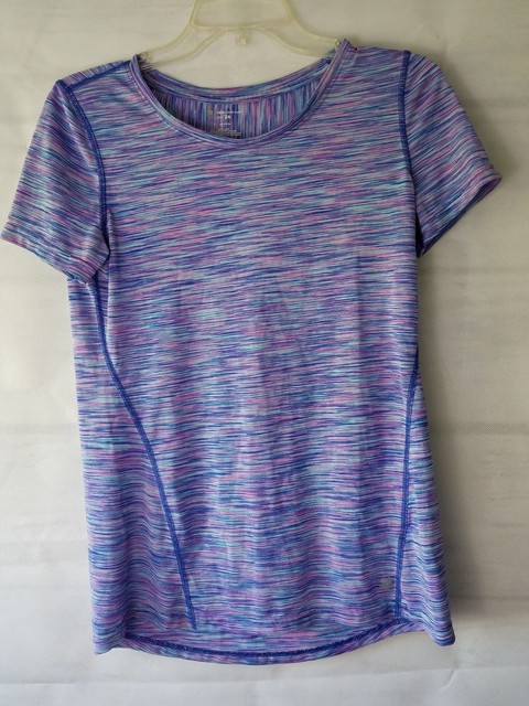 Tek Gear Women's Size Small Athletic Top Shirt Dry Tek Blue Pink | eBay