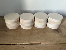 20 Piece 3.5” Maple Wood Circles Rounds  Crafts Weddings Coasters Ornaments