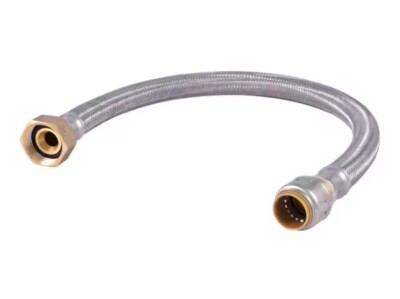 SharkBite Push-to-Connect 24'' Braided Stainless Steel Water Softener Connector