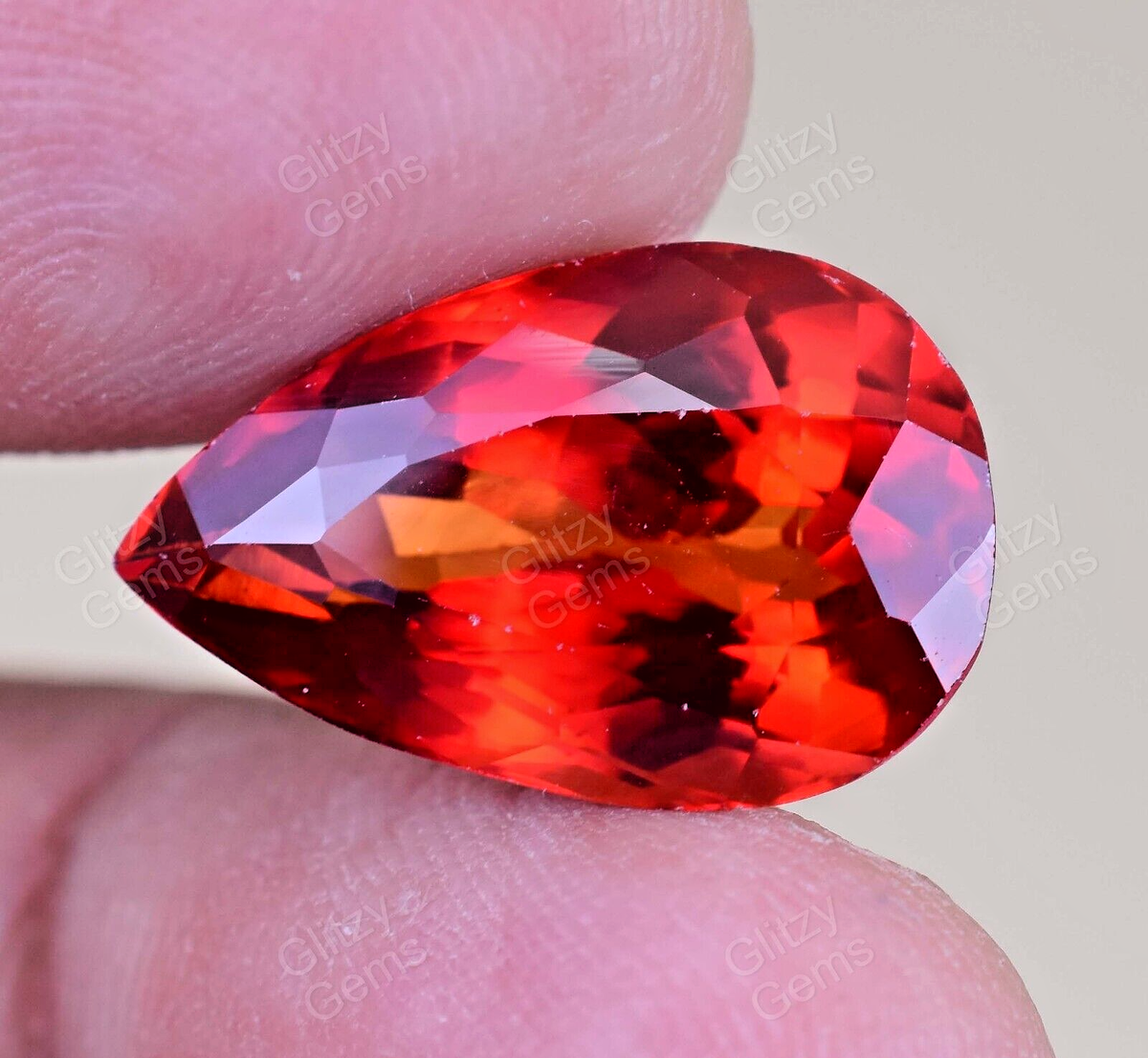 Saphir Orange/pourpre Du Mozambique – 2,96 Carats – Naturel Non Chauffé – Gemme Rare