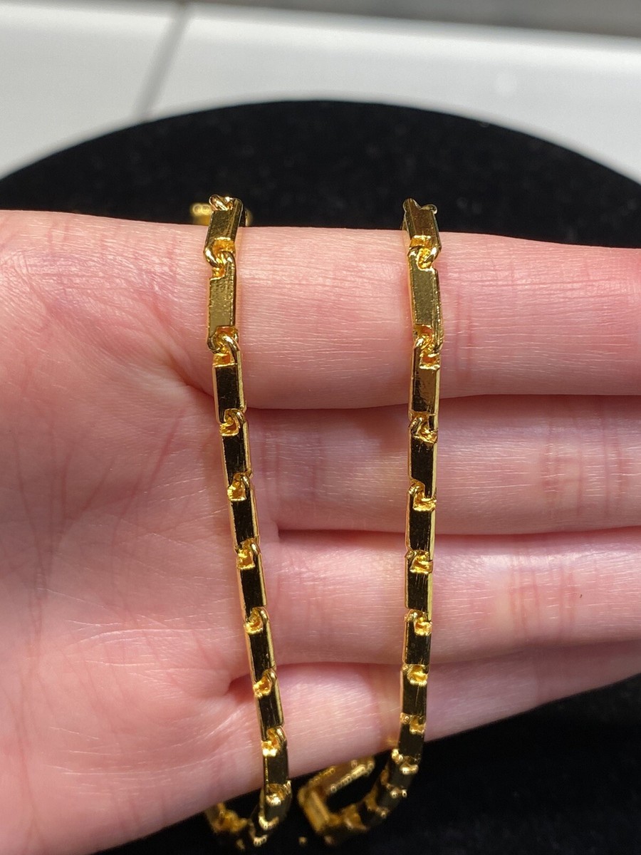 9999 24k Gold 75 Gram Box Chain, Each Box Is Completely Solid 24