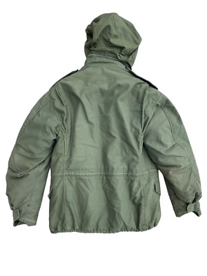 Vietnam War US Army OG-107 M65 Field Jacket w/ Hood & M-1951 Liner  