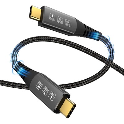 USB 4.0 Thunderbolt3 PD 100W Type C Charger Data Cable 8K 40Gbps for Macbook Pro
