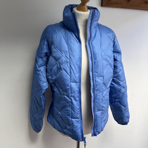 Columbia Jacket Size Medium Blue Zip Up Down Filled Zipped Pockets Outdoors - Picture 9 of 11