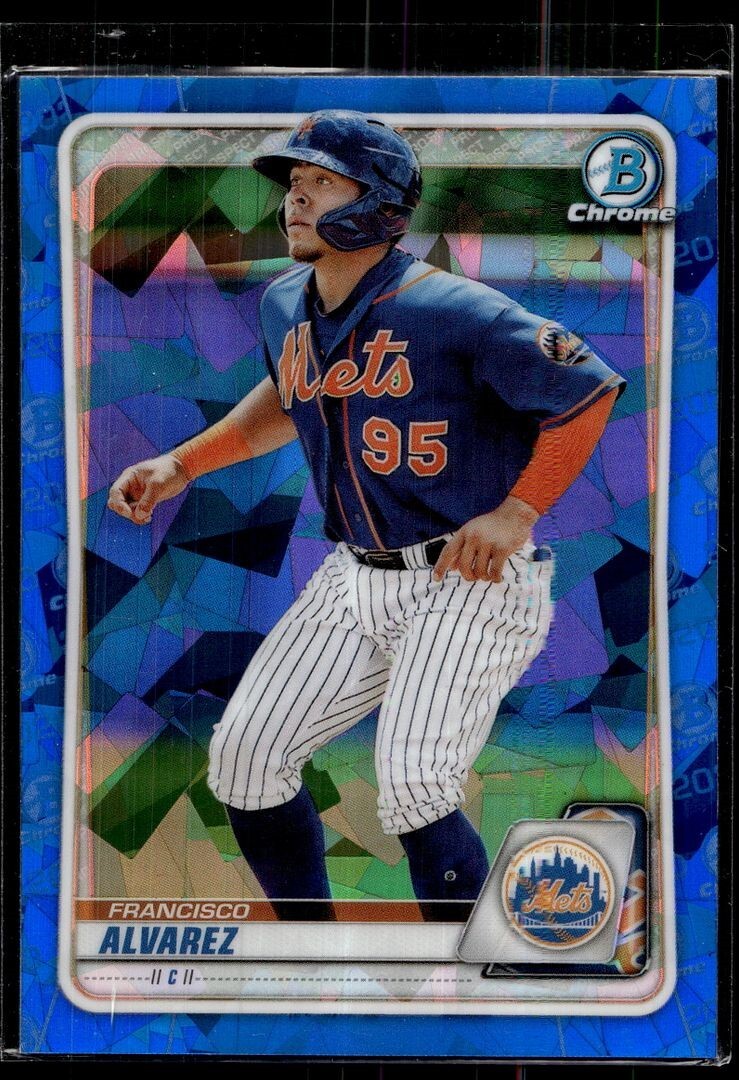 2020 BOWMAN CHROME SAPPHIRE FRANCISCO ALVAREZ METS
