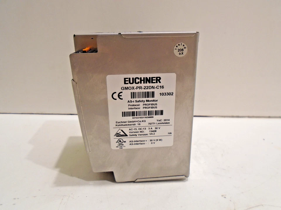 MONITOR DE SEGURIDAD AS-INTERFACE EUCHNER GMOX-PR-22DN-C16 Foto 4 de 4