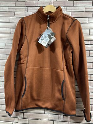 Powder River Outfitters Panhandle XXL boys jacket rust brown 1/4 zip knit  NWT