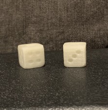 Glow In The Dark Dice Lanyard Bead, EDC, USA Made, 2 Pack