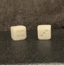 Glow In The Dark Dice Lanyard Bead, EDC, USA Made, 2 Pack