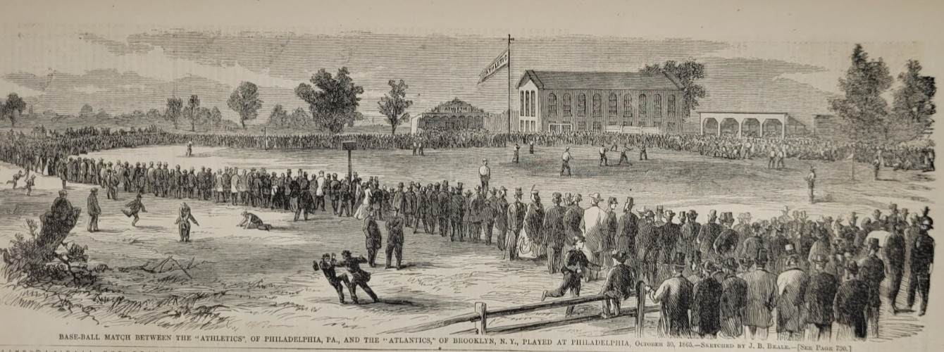 Harper's Weekly 11/18/1865 famous baseball picture / San Francisco Earthquake