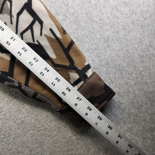 Vintage Cabelas Shirt Mens L Predator Camo Chamois Fleece Hunting Spooky 90s Vtg - Picture 10 of 12