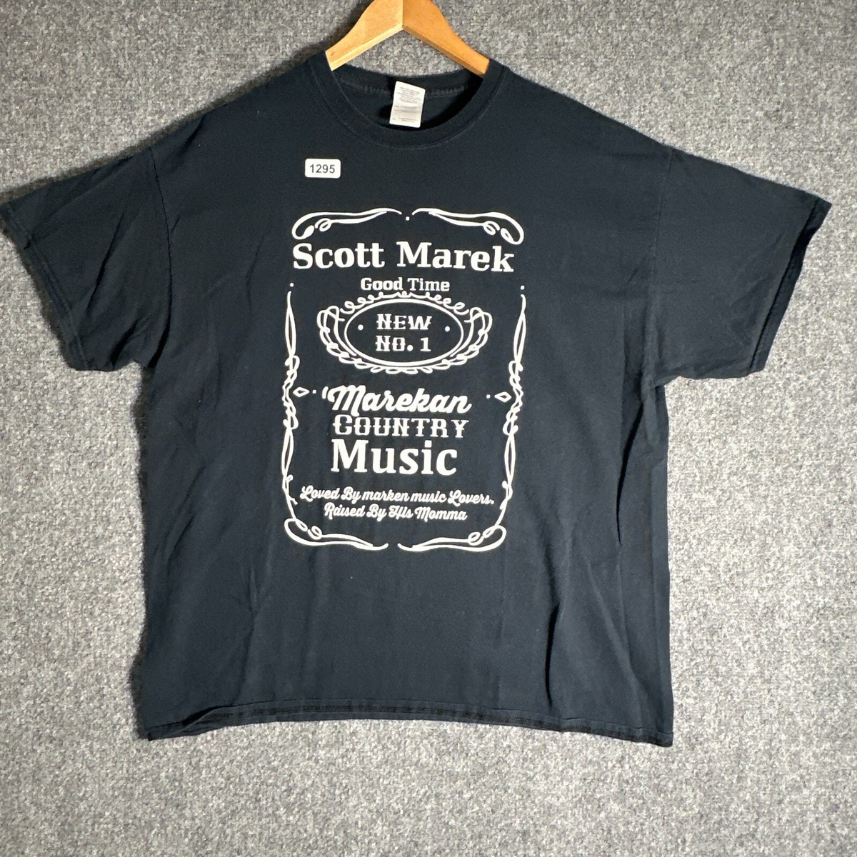 Marekan Country Music Shirt ADULT Size Extra Large Black Short