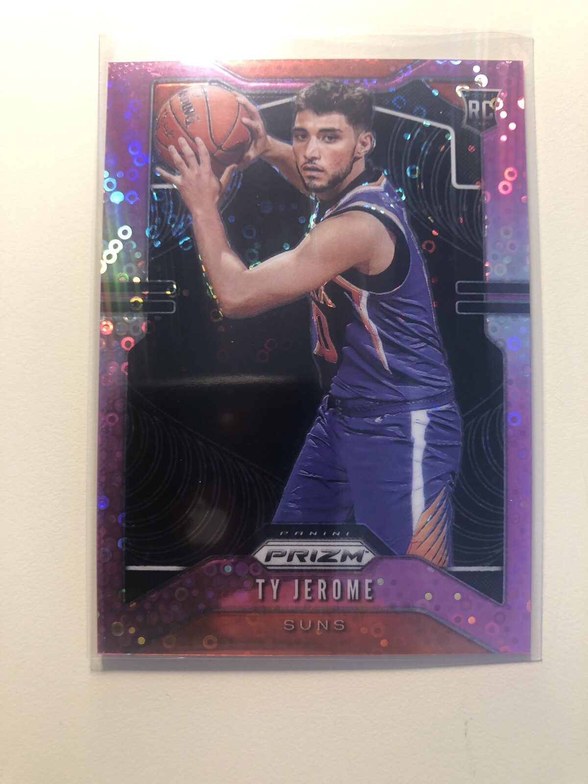 2019-20 Panini Prizm Basketball Fast Break Ty Jerome #268 Suns /50 Pink Disco