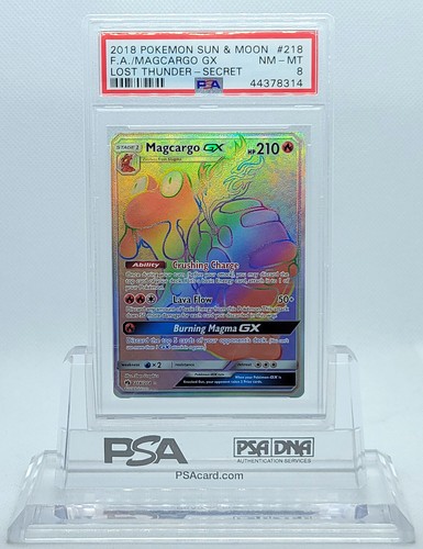 Magcargo-GX graded PSA 8 for sale on eBay