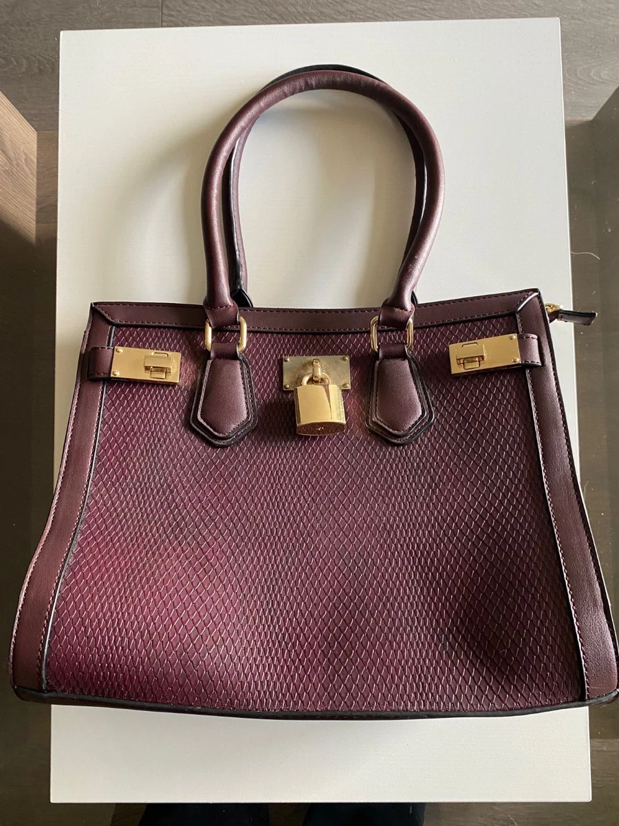 Aldo, Bags, Aldo Multiple Compartments Burgundy Satchel