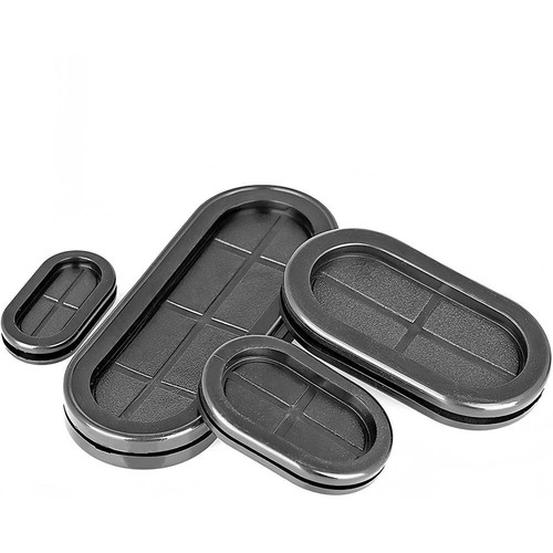 Oval Blanking Grommets Black Rubber Grommet Closed Blind Hole Plug Bung Bungs - Picture 8 of 24