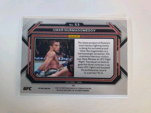 UMAR NURMAGOMEDOV SP SET, 2023 Panini Prizm UFC SSP grün, blau, rot & lila! - Bild 10 von 10