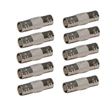 10 Pack Lot - BNC CCTV Coax Coaxial Cable Coupler Adapter Connector Female RG59