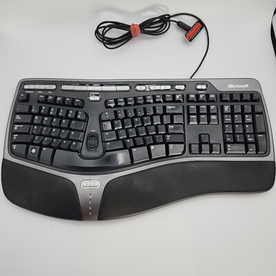 Microsoft Natural Ergonomic Keyboard 4000 v1.0 KU-0462 Model 1048 - READ