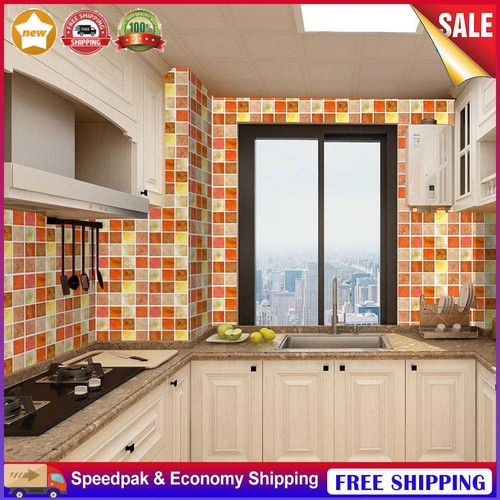 Retro Floor Tiles Wall Stickers Selfadhesive Decals for Kitchen