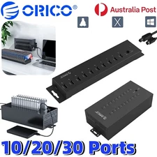ORICO 30 Ports Industrial Data HUB USB2.0 Splitter 300W Individual Powered Hub