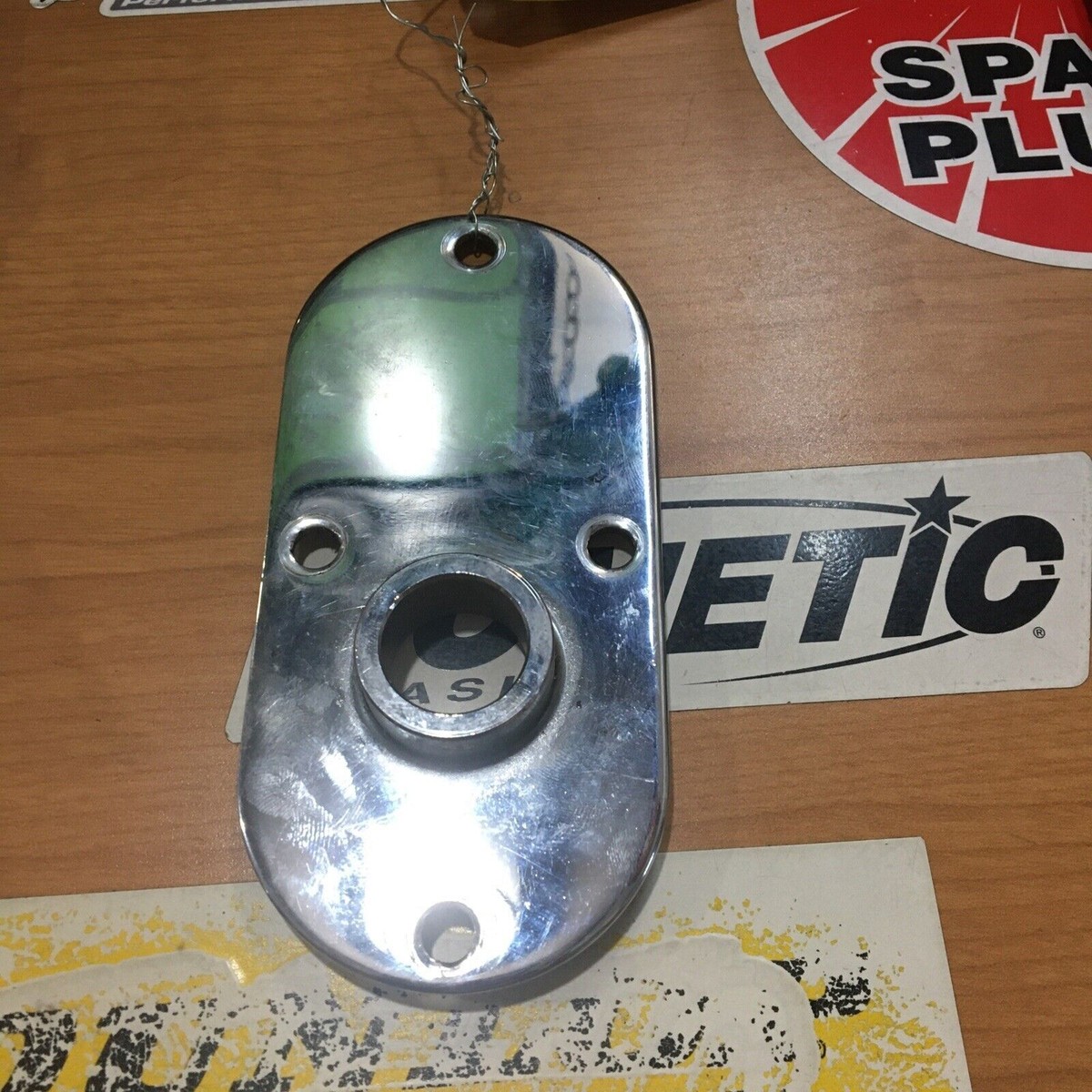 Harley Davidson OEM chrome inspection cover with shifter hole