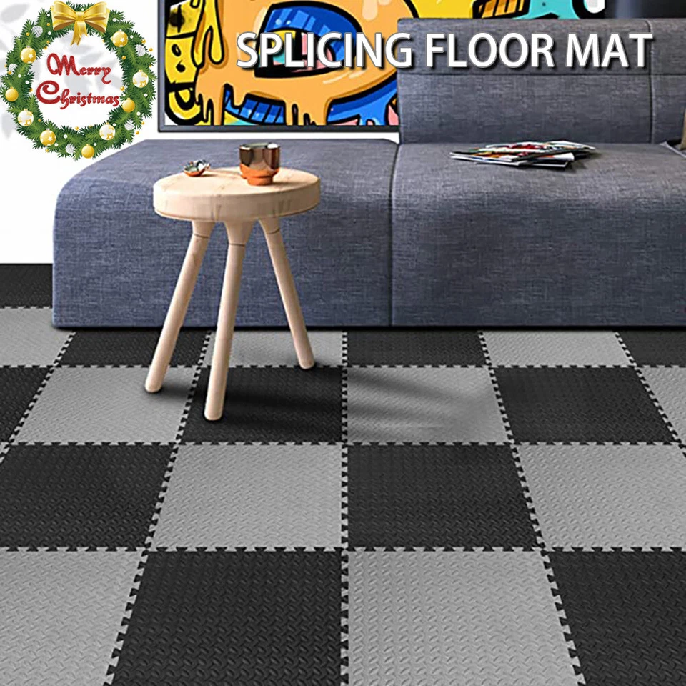 6-24x Interlocking Heavy-Duty EVA Foam Gym Flooring Mat Floor Mats Tiles 60x60cm - image 4 of 4