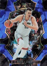 Nikola Jokic Blue Cracked Ice Select 2022-23 Basketball Card #101