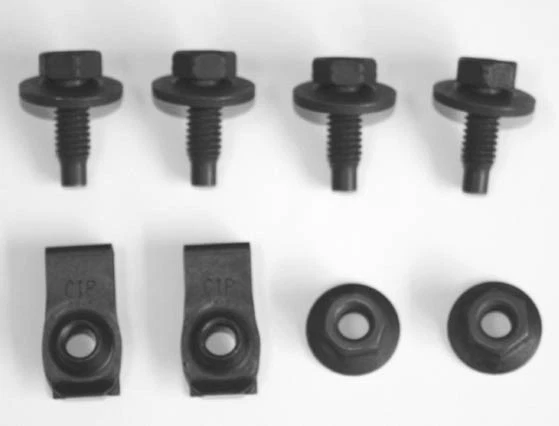 NOVO! Kit de bandeja de bateria Ford Mustang 1967 - 1970 com retenção e kit de montagem - Imagem 3 de 4