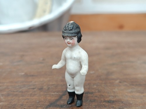 Antike Porzellan Puppenstuben Puppe Puppenhaus Miniatur Soldat Rarität Selten