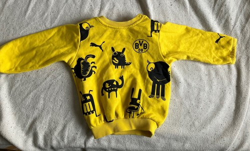 Borussia Dortmund Puma Kids Yellow Monsters Sweater (1-2yrs) - Picture 2 of 5