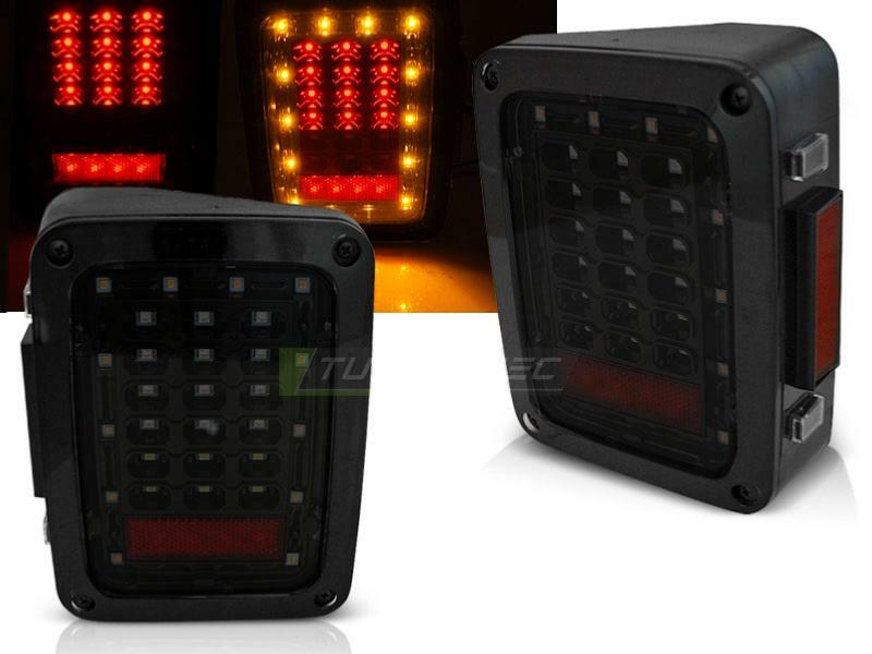 Phares arrière Jeep Wrangler JK LED fumés anti-condensation