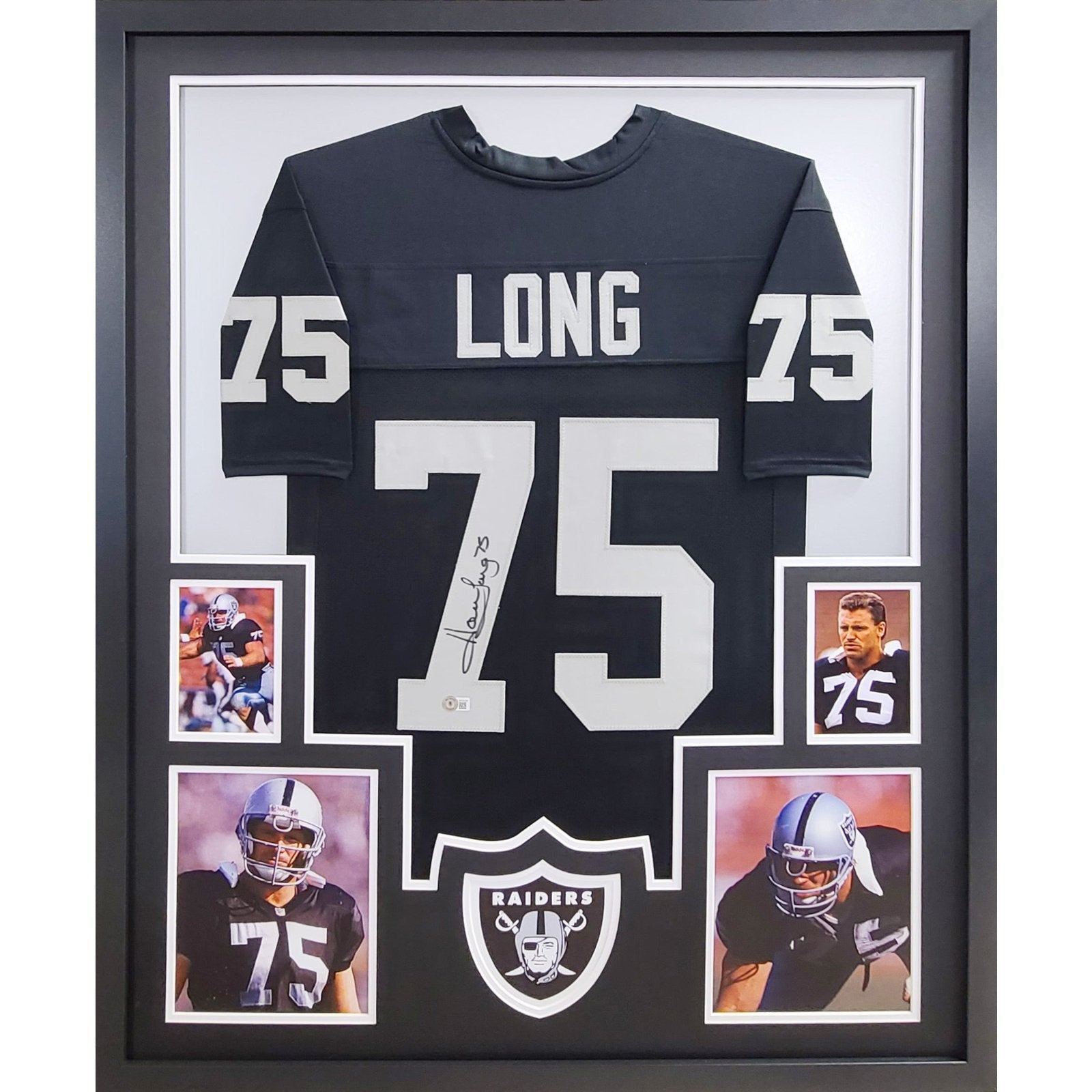 Howie Long Signed Framed Jersey Beckett Autographed Oakland Raiders 