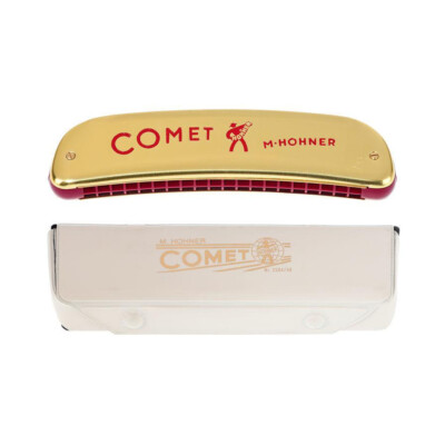 Hohner 2504/40 Comet 40 - Golden Octave Harmonica w/ Case - Key of