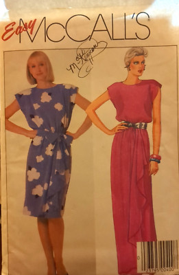 EASY McCall's Sewing Pattern #9543 Misses' VINTAGE DRESS size 12-14-16 UC/FF