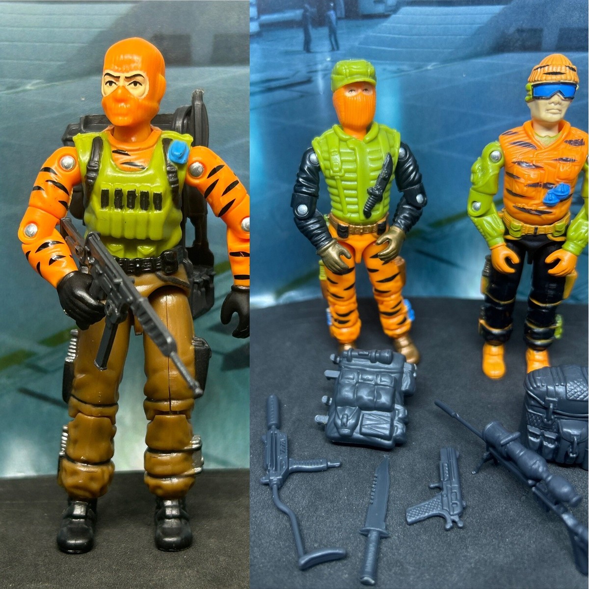 Gi Joe Black Major Tiger Force Beach Head Shockwave Low Light