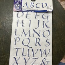 Plaid Simply Stencils Stencil Sheet 18" x 10"Plastic Sheet 2" Letters  Numbers