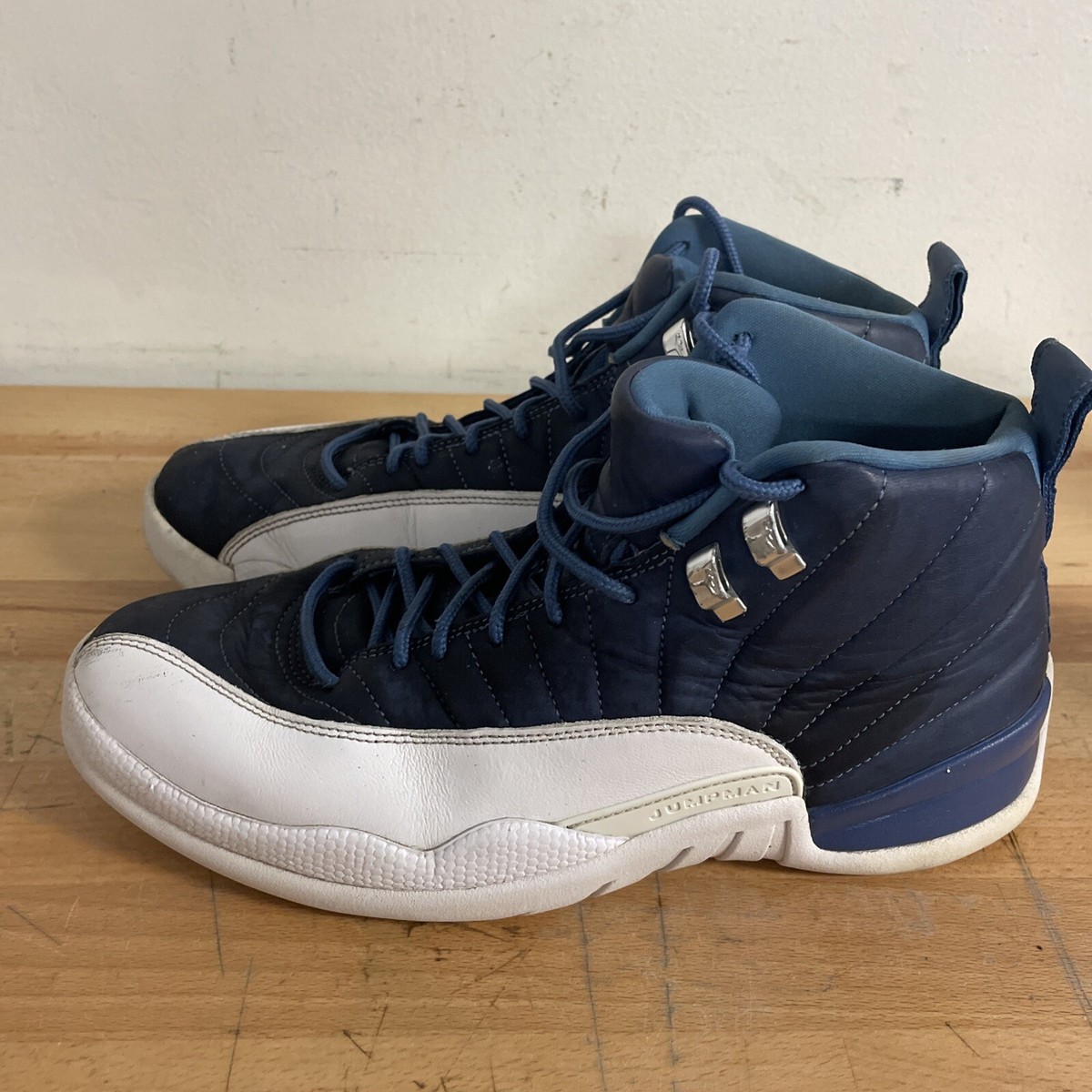 Nike Air Jordan 12 Indigo Size 10.5 OG 103690–404 XII White French