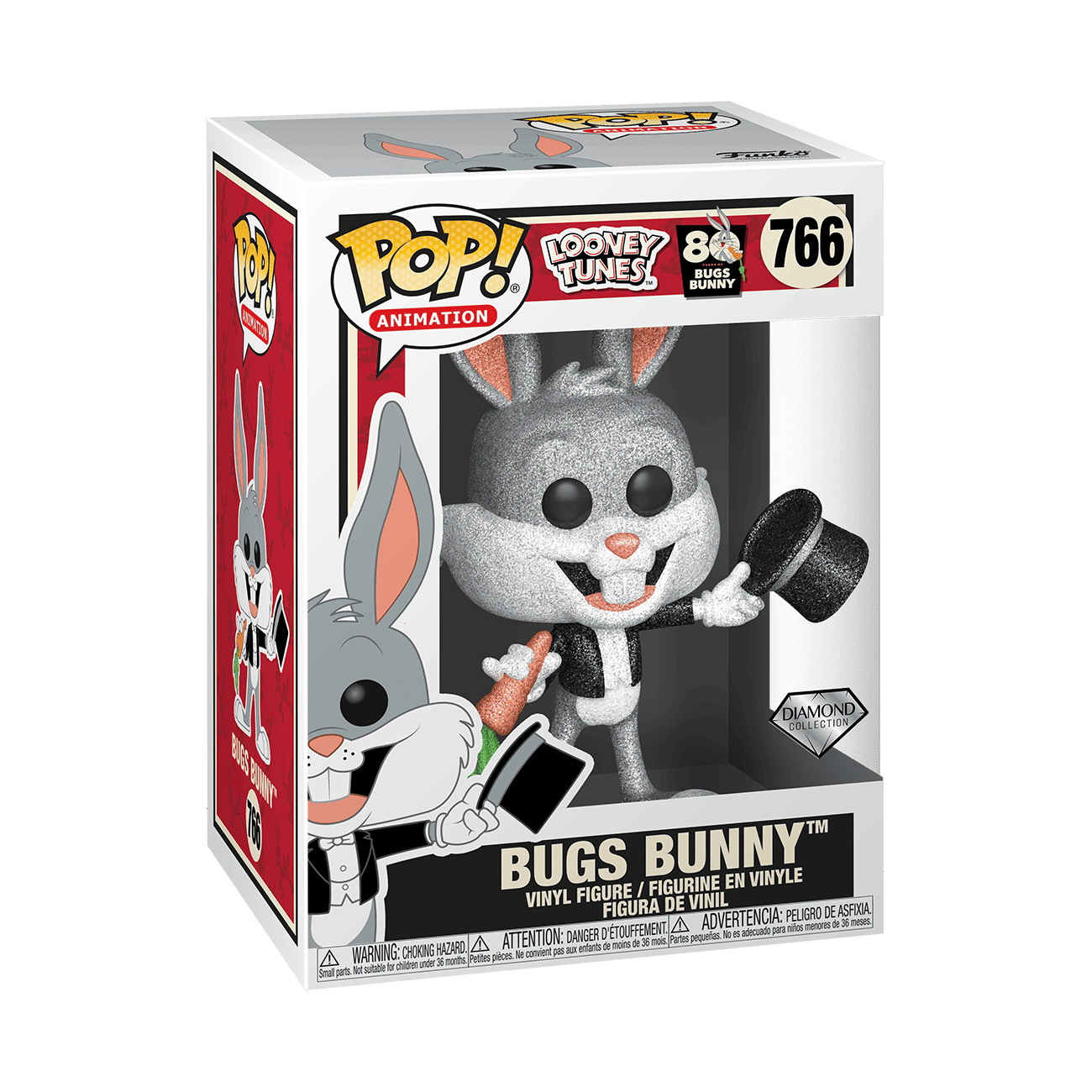 BUGS BUNNY (DIAMOND GLITTER) - Funko Pop! Animation #766 BUGS BUNNY (DIAMOND GLITTER) - Funko Pop! Animation #766