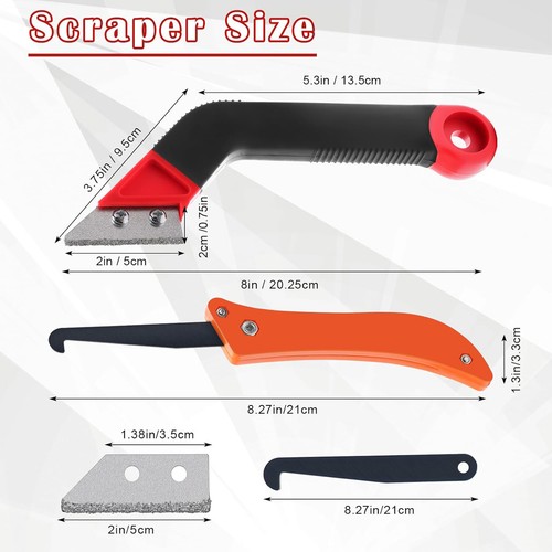 10PCS /Set Pilarmuture Grout Removal Tool,Caulk Scraper - Picture 3 of 8