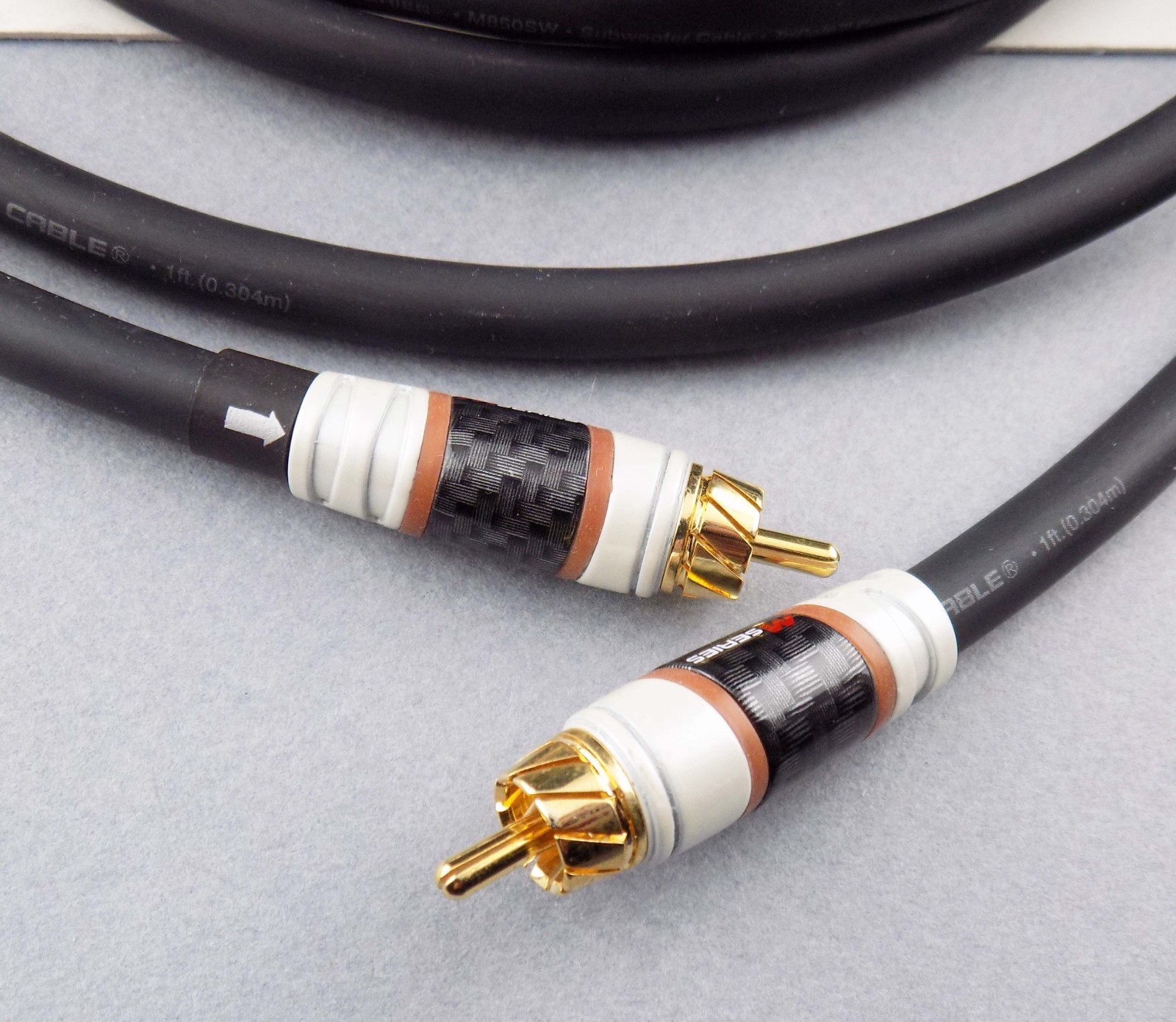 MSeries M850SW Subwoofer RCA Monster Cable 12 feet Tri-Pole 