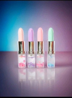 4Pcs Liquid Sand Pen Gel Pleasant Lipstick Shaped for Child Student