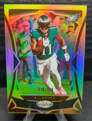 2024 Panini Certified A.J. Brown Silver Mirror Parallel /349 Eagles #5