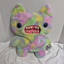 FUGGLER BIG BIGG FUGG 18  Colorful Multi Color Tie Dye Plush w Teeth  Tags