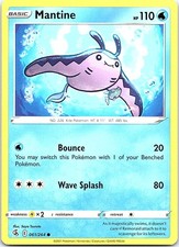 Mantine Fusion Strike 061/264 Common Pokemon Near Mint Pokemon Card